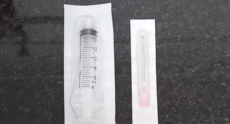 5ml syringe and blunt tip for hydrating nests and more!